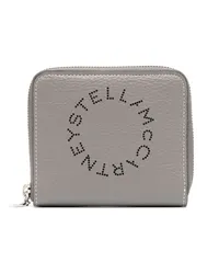 Stella McCartney Portemonnaie mit Logo-Print Grau