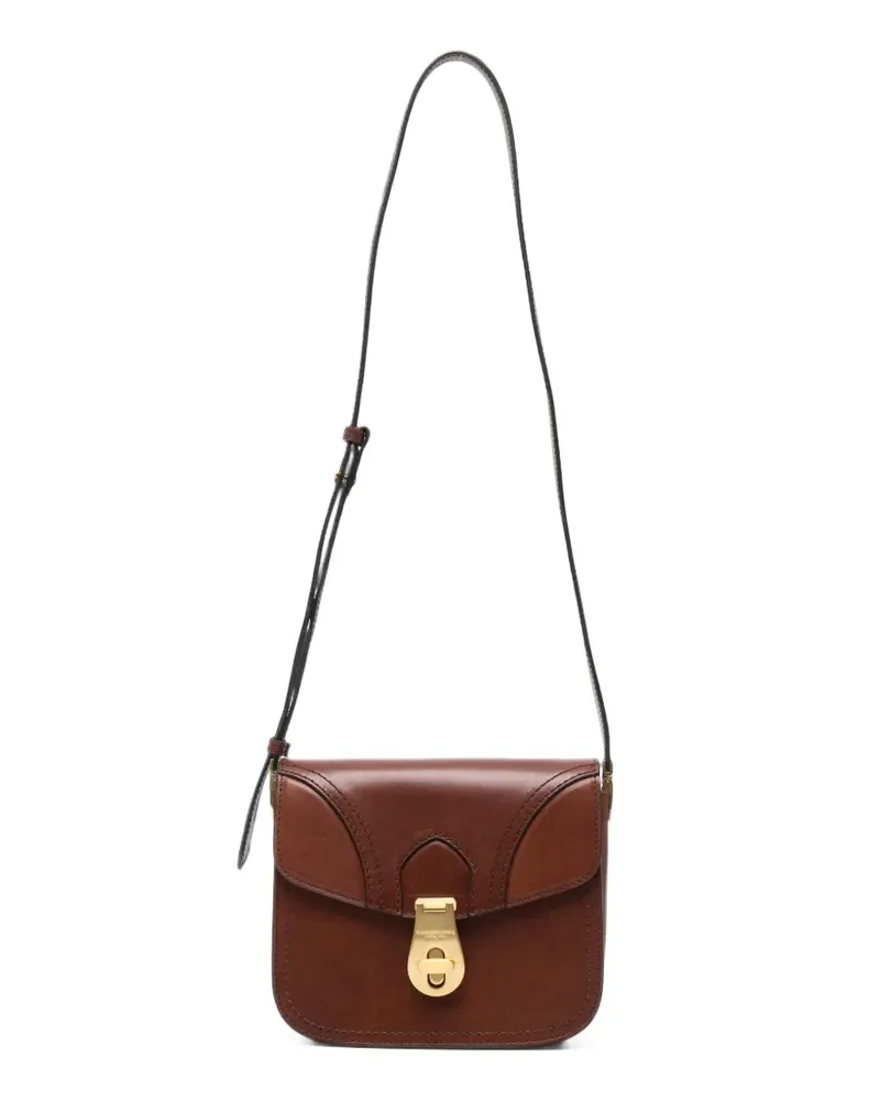 The Bridge Mia Schultertasche mit Drehverschluss - Braun Braun