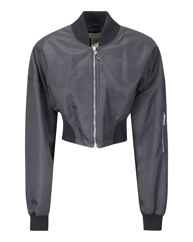 SPORTMAX Cropped-Jacke mit Reißverschluss - Grau Grau