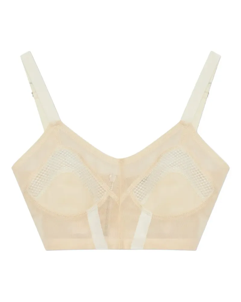 Charlotte Knowles Uma panelled top - Nude Nude