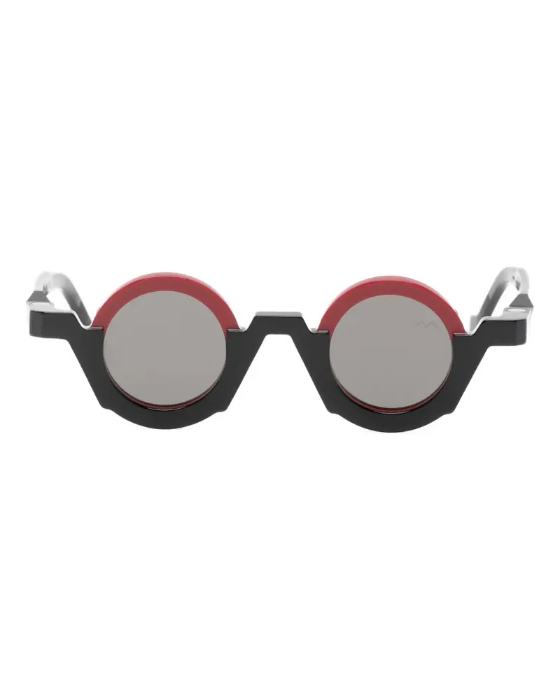 VAVA EYEWEAR Runde WL0080 Sonnenbrille - Schwarz Schwarz