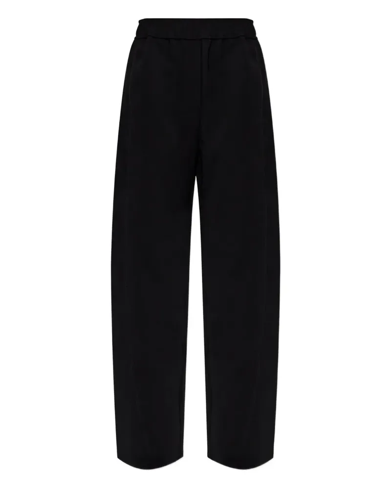 Ganni Hose mit elastischem Bund - Schwarz Schwarz