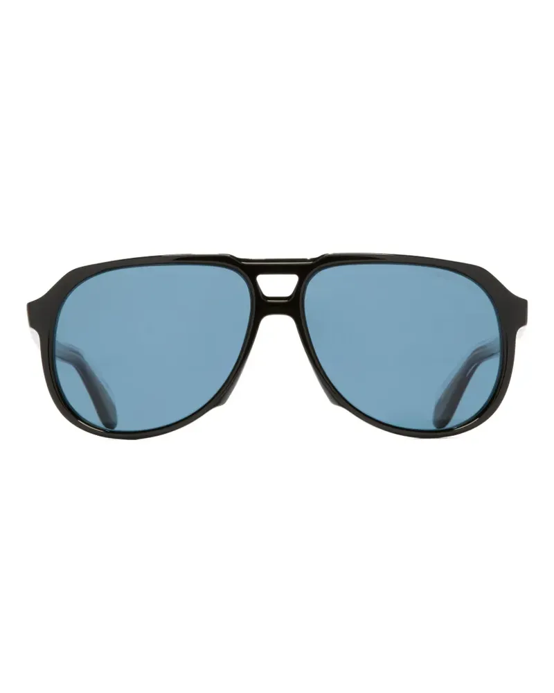 Cutler and Gross Sonnenbrille mit geometrischem Gestell - Schwarz Schwarz