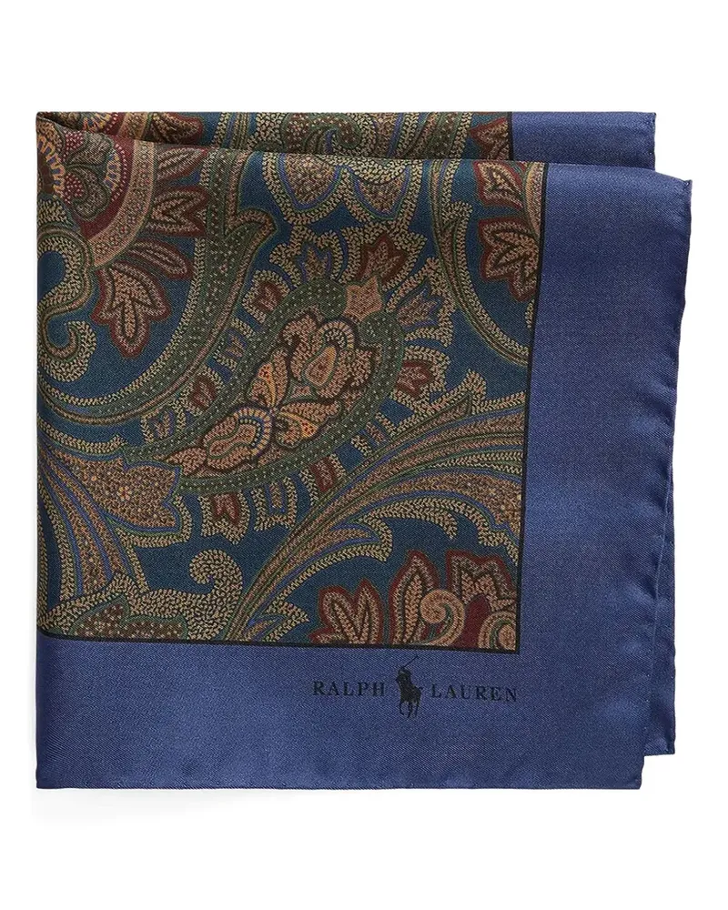 Ralph Lauren Einstecktuch aus Seide mit Paisleymuster - Blau Blau