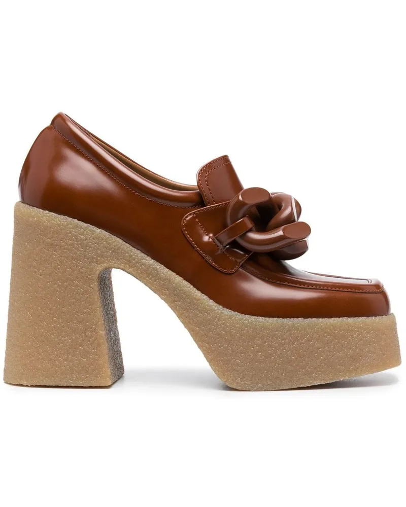 Stella McCartney Pumps mit eckiger Kappe 110mm - Braun Braun
