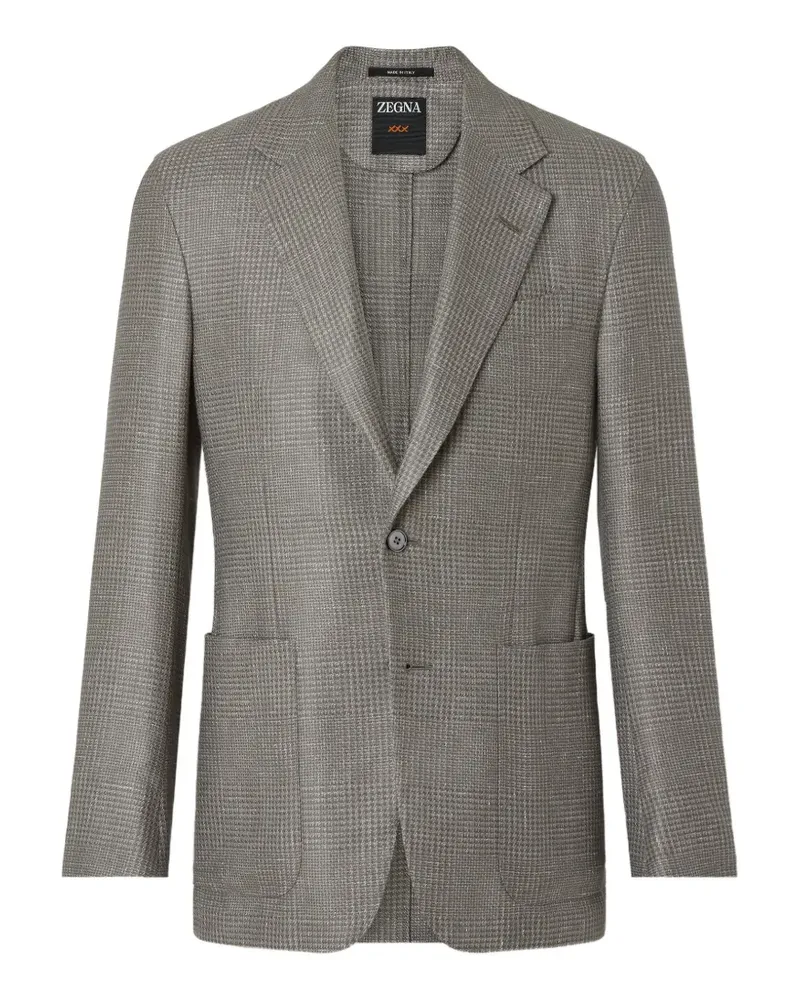 Ermenegildo Zegna Gemusterte Jacke - Grau Grau