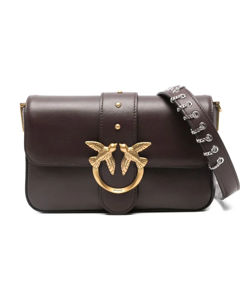 Pinko Love Schultertasche - Braun Braun
