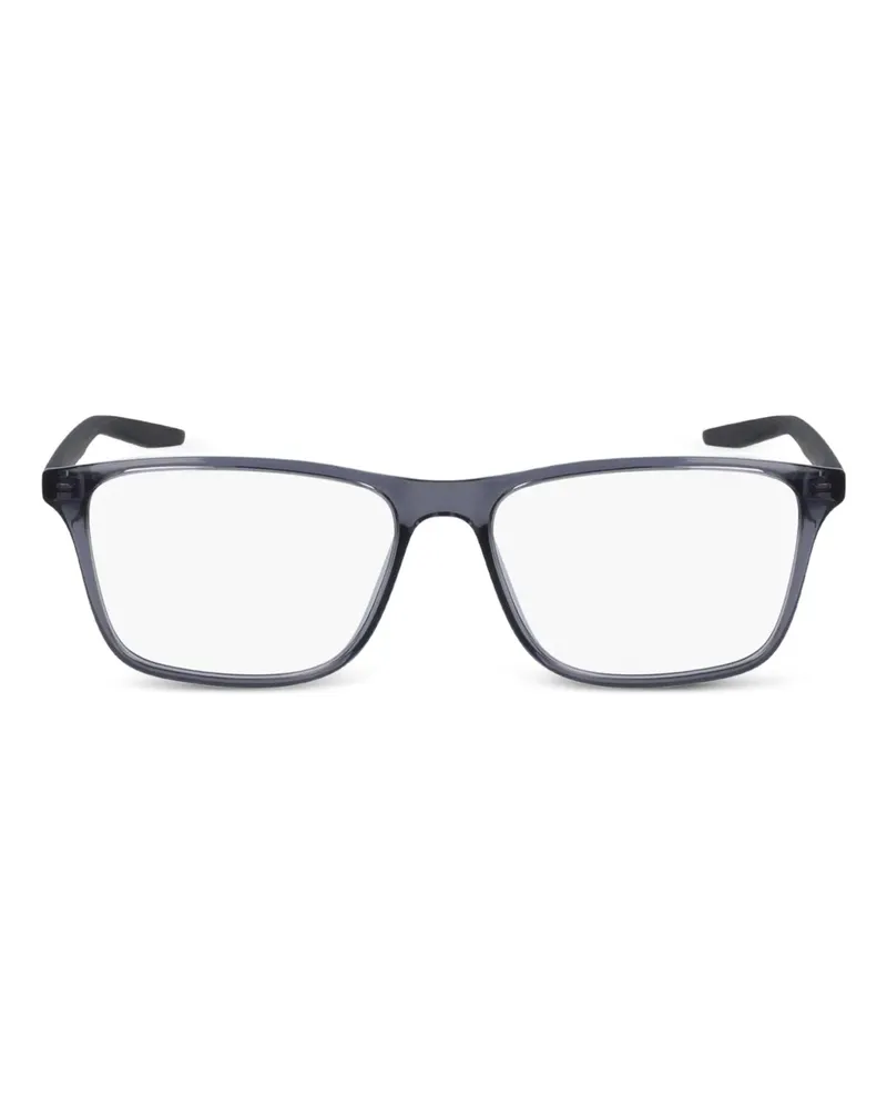 Nike Brille mit eckigem Gestell - Grau Grau