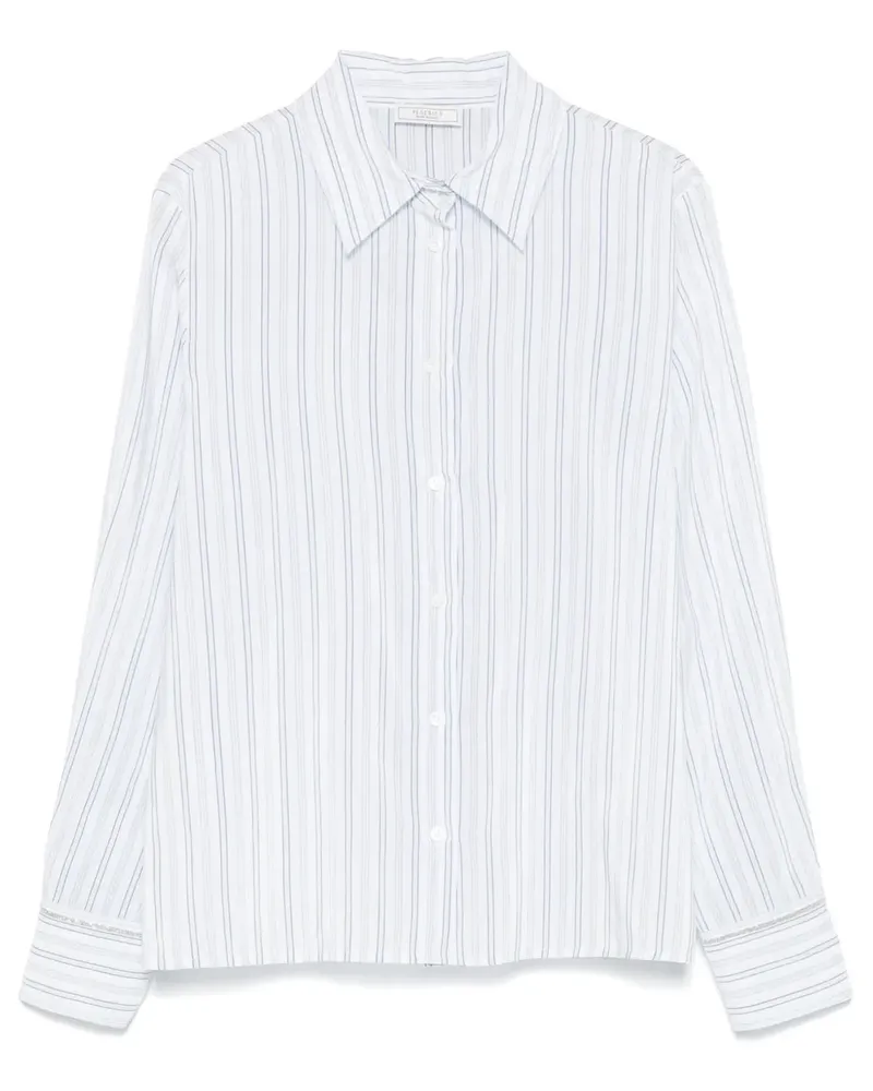 Peserico Gestreiftes Hemd - Blau Blau