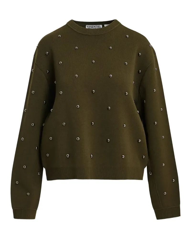 Essentiel Klou Pullover mit Nieten - Grün Grün