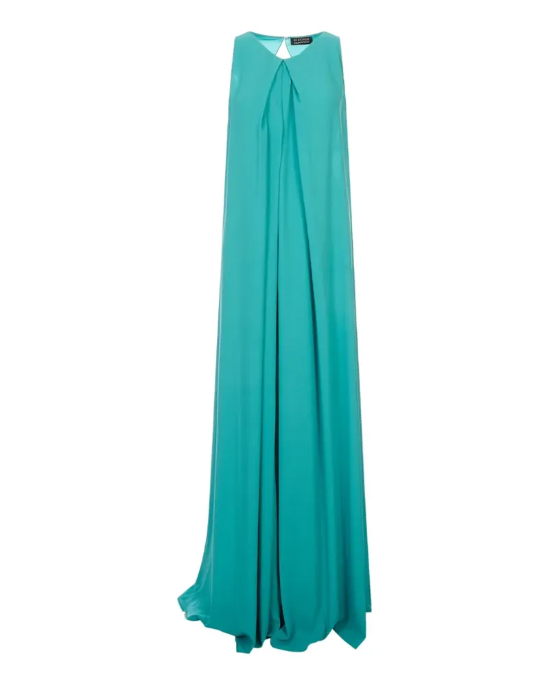 Gianluca Capannolo pleated sleeveless maxi dress - Blau Blau