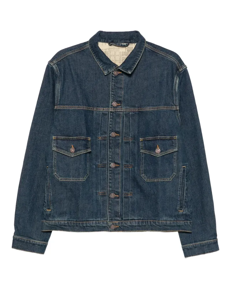 Paul Smith contrast-stitch denim jacket - Blau Blau
