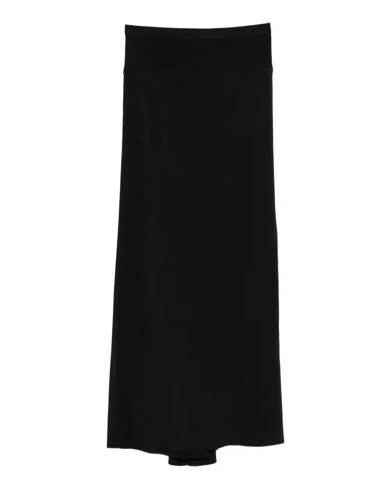 Rick Owens ribbed midi skirt - Schwarz Schwarz