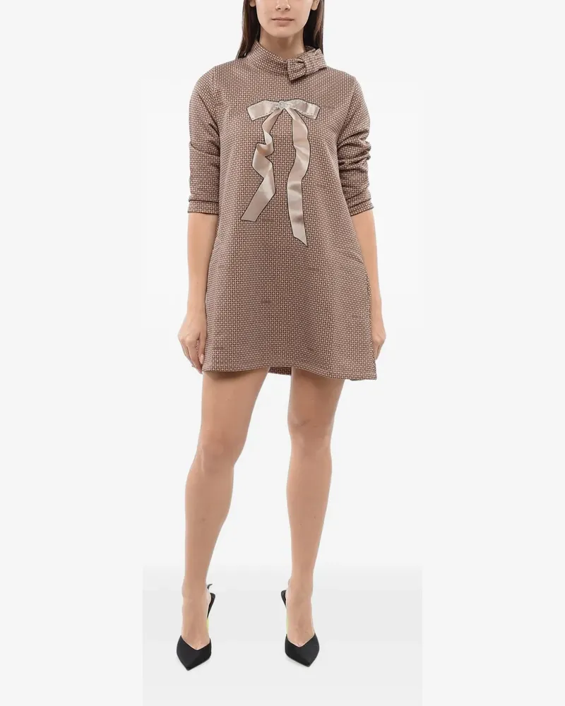 Viktor & Rolf petite-bow A-line mini dress - Braun Braun
