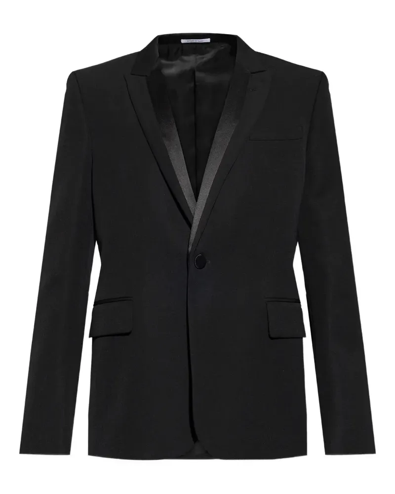 Alexander McQueen shawl-lapel single-breasted blazer - Schwarz Schwarz