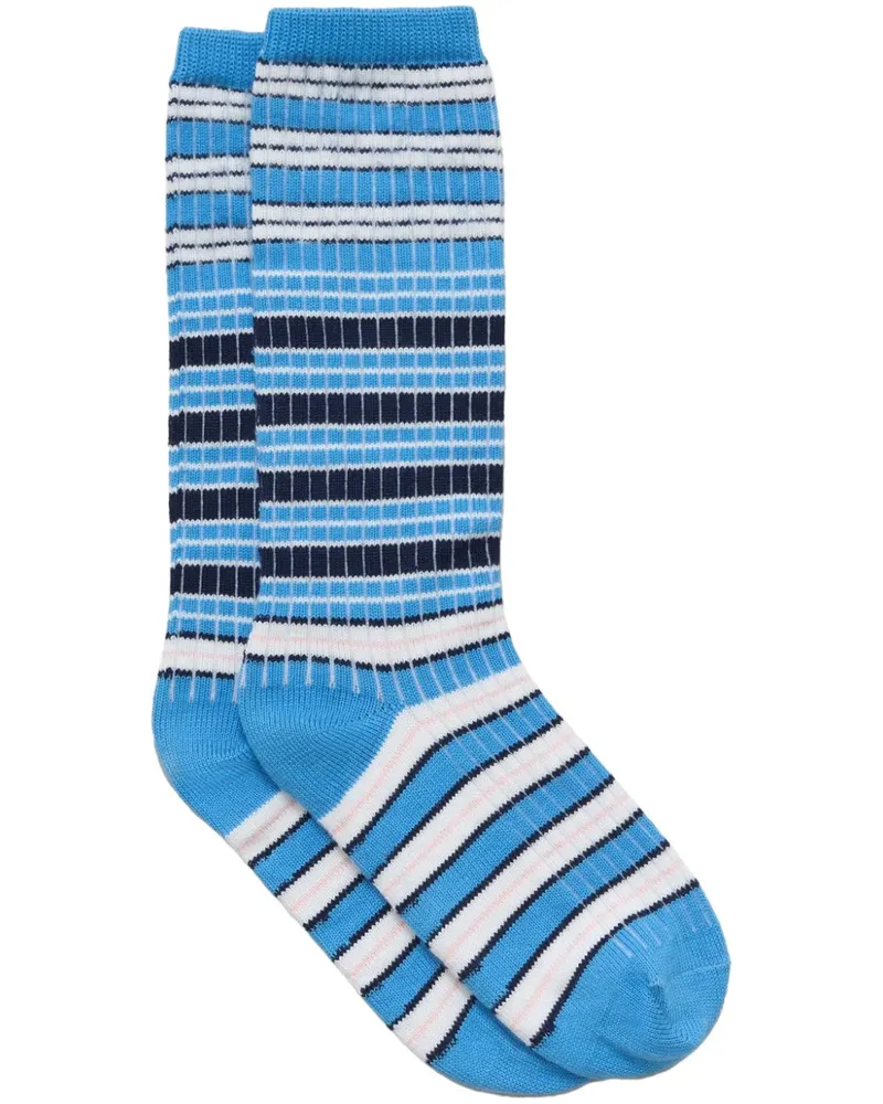 Marni Gestreifte Socken - Blau Blau