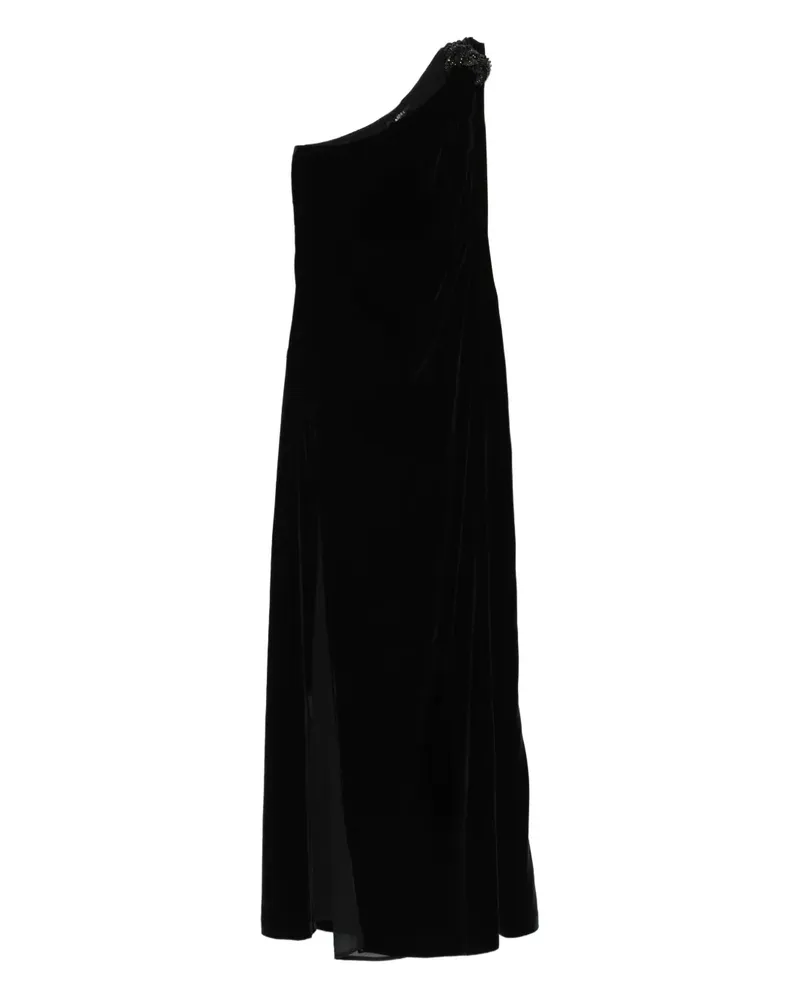 Amen Maxikleid mit Kristallverzierung - Schwarz Schwarz