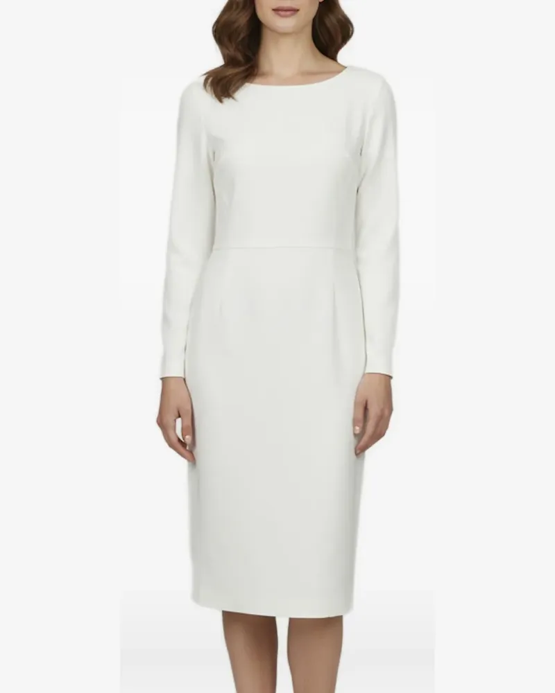 Elisabetta Franchi Kleid mit langen Ärmeln - Weiß Weiß