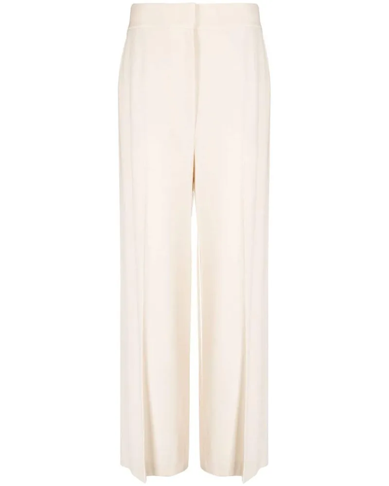 KHAITE High-Waist-Hose mit weitem Bein - Nude Nude