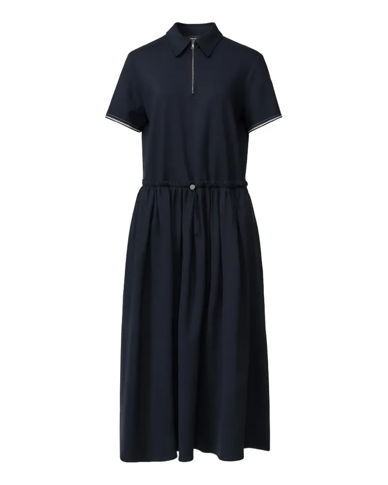 Fabiana Filippi Midikleid mit Kordelzug - Blau Blau