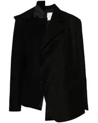 Sacai Asymmetrischer Blazer Schwarz