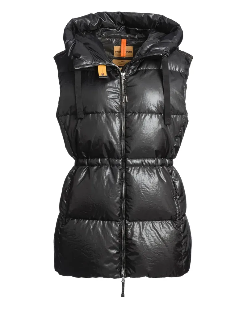 Parajumpers Gesteppte Kapuzenweste - Schwarz Schwarz