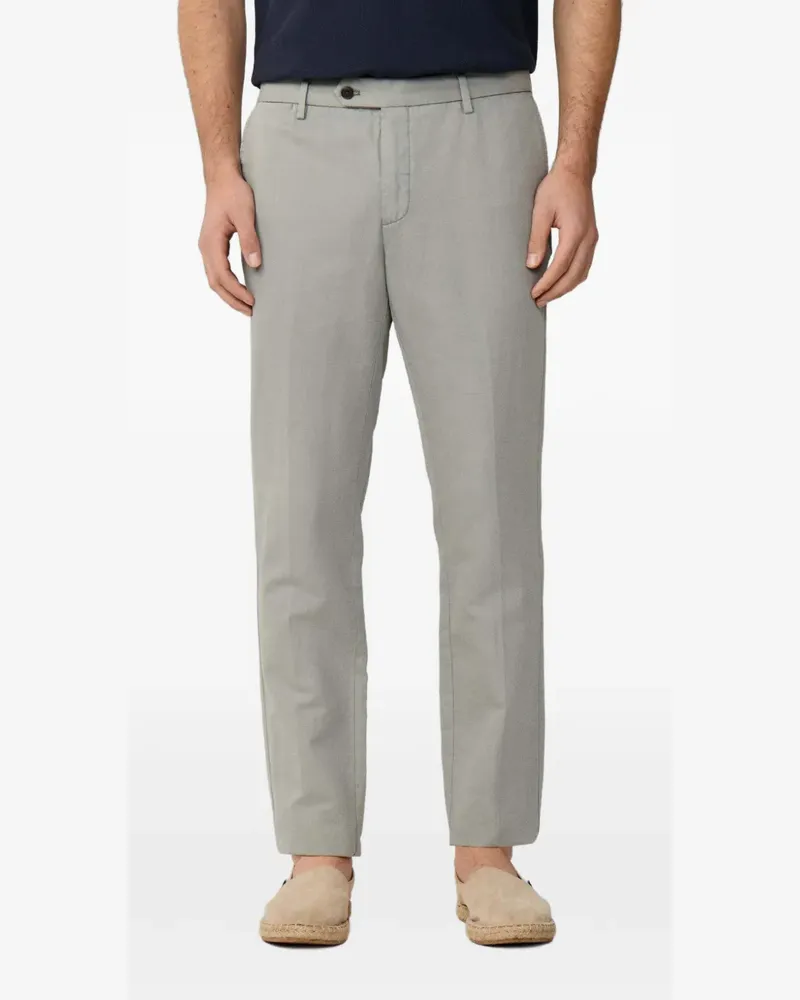 Hackett Schmale Kensington Chino aus Leinen - Grau Grau