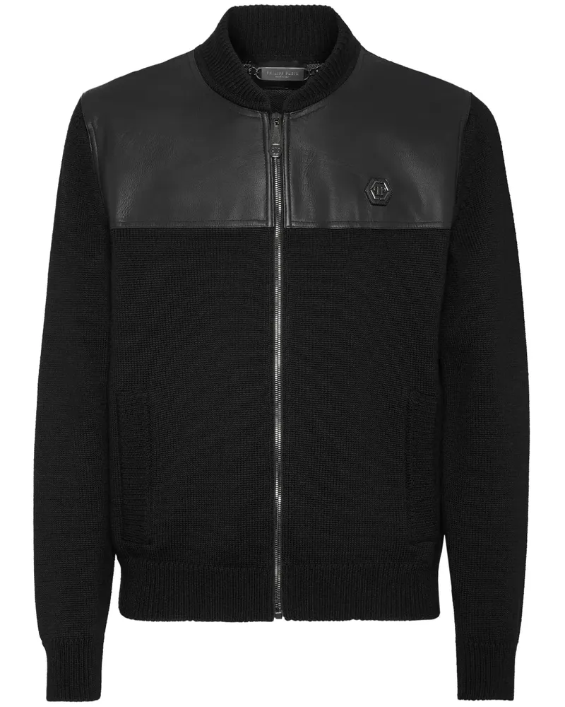 Philipp Plein Skull Bomberjacke - Schwarz Schwarz
