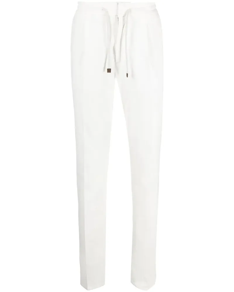 Brunello Cucinelli Hose mit Kordelzug - Weiß Weiß