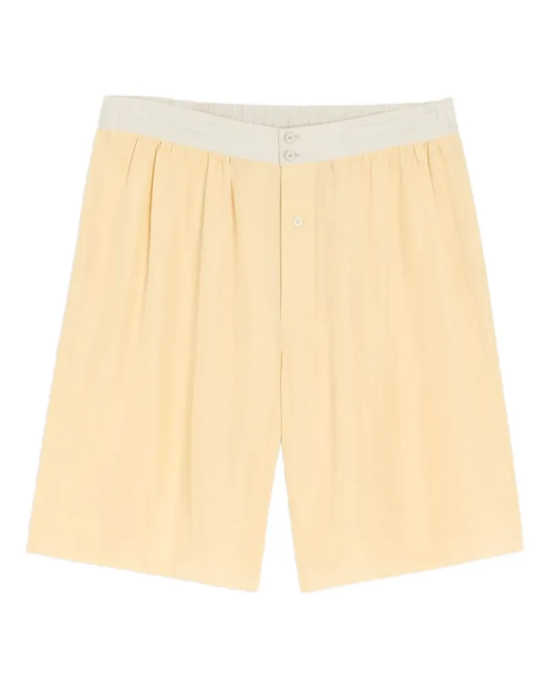Christophe Lemaire Shorts mit Knöpfen - Gelb Gelb