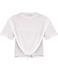 Rag & Bone Mica T-Shirt mit Knoten Weiß