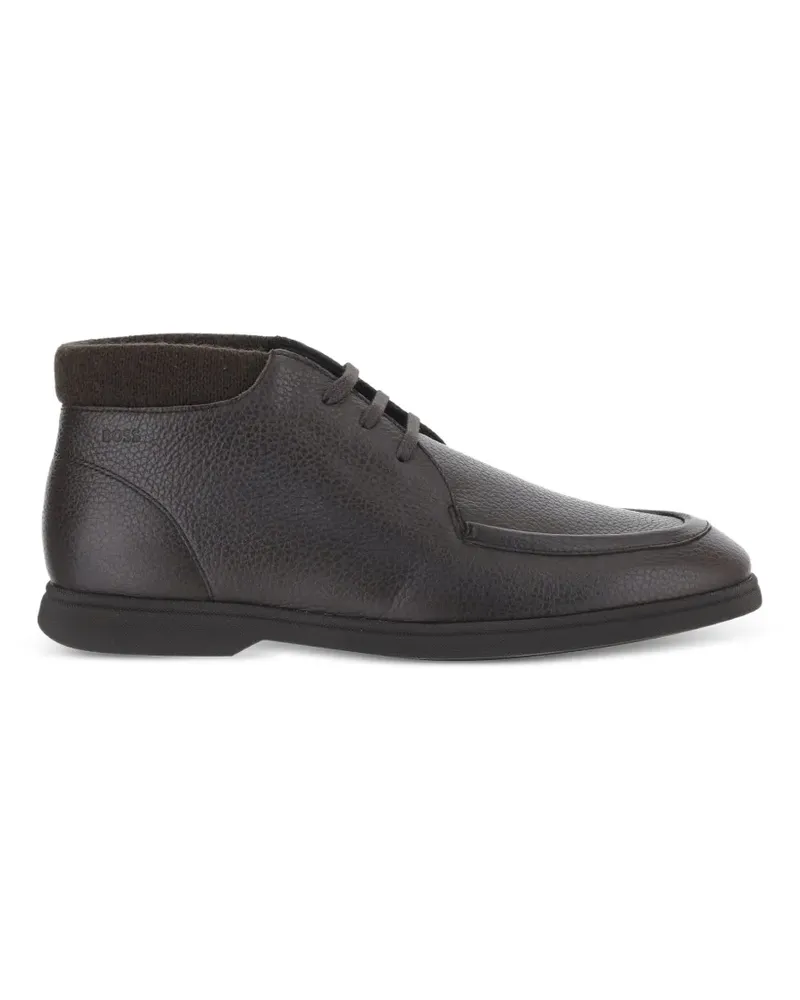 HUGO BOSS Desert-Boots aus gekörntem Leder - Braun Braun