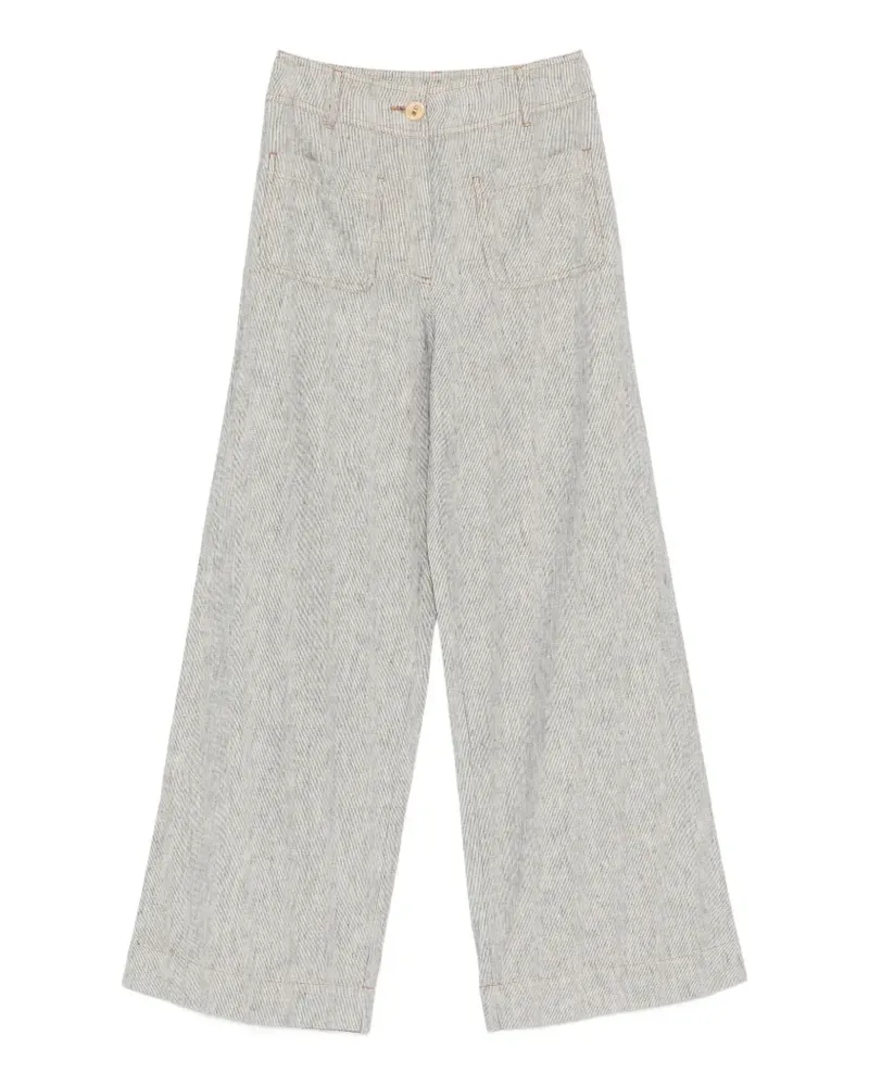 Sessùn Manhatti striped palazzo pants - Weiß Weiß