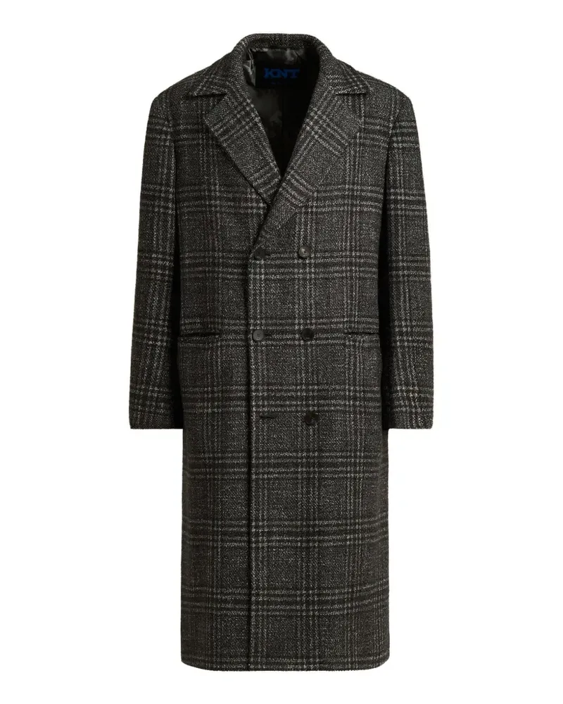 Kiton Doppelreihiger Mantel - Grau Grau