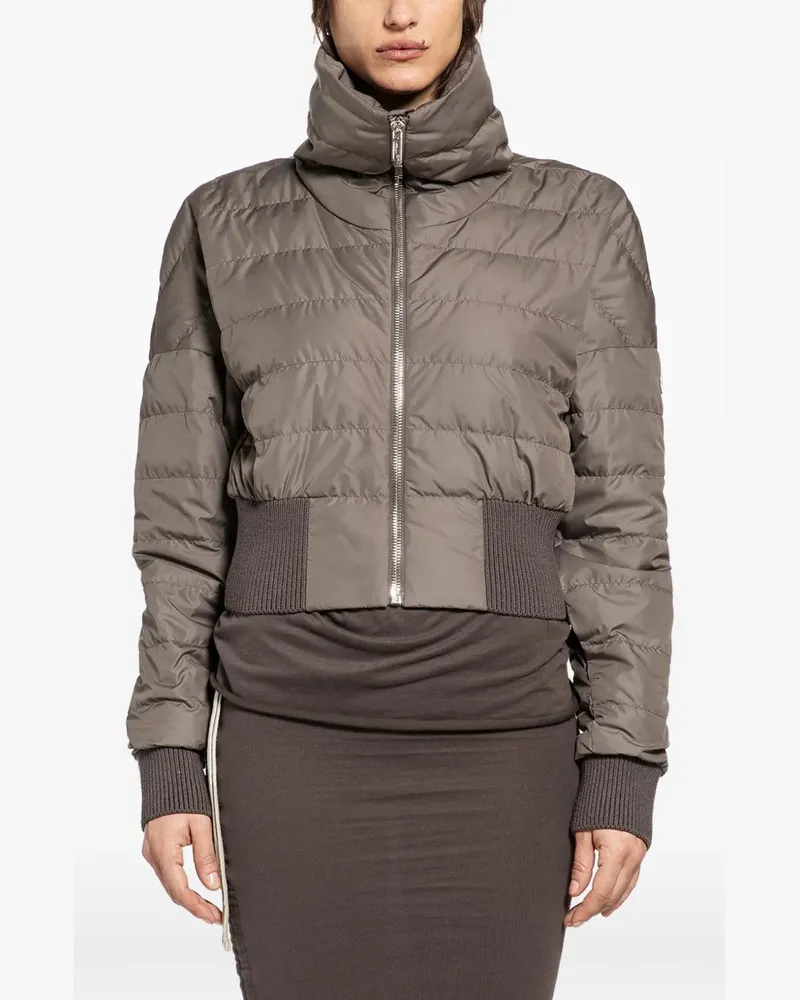 Rick Owens x Moncler quilted cropped jacket - Braun Braun