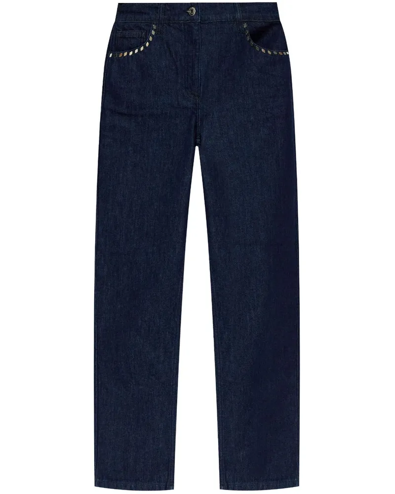 IRO Schmale Cropped-Jeans - Blau Blau