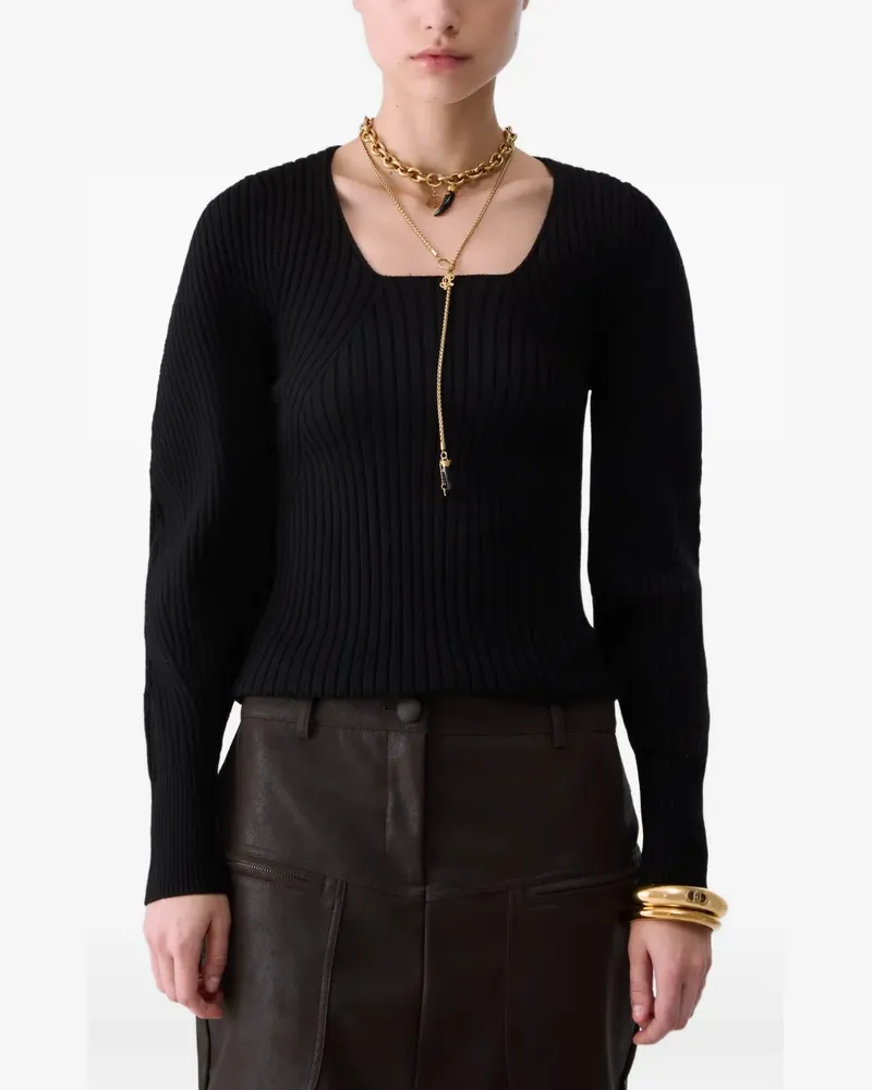 Liu Jo Pullover mit Ballonärmeln - Schwarz Schwarz