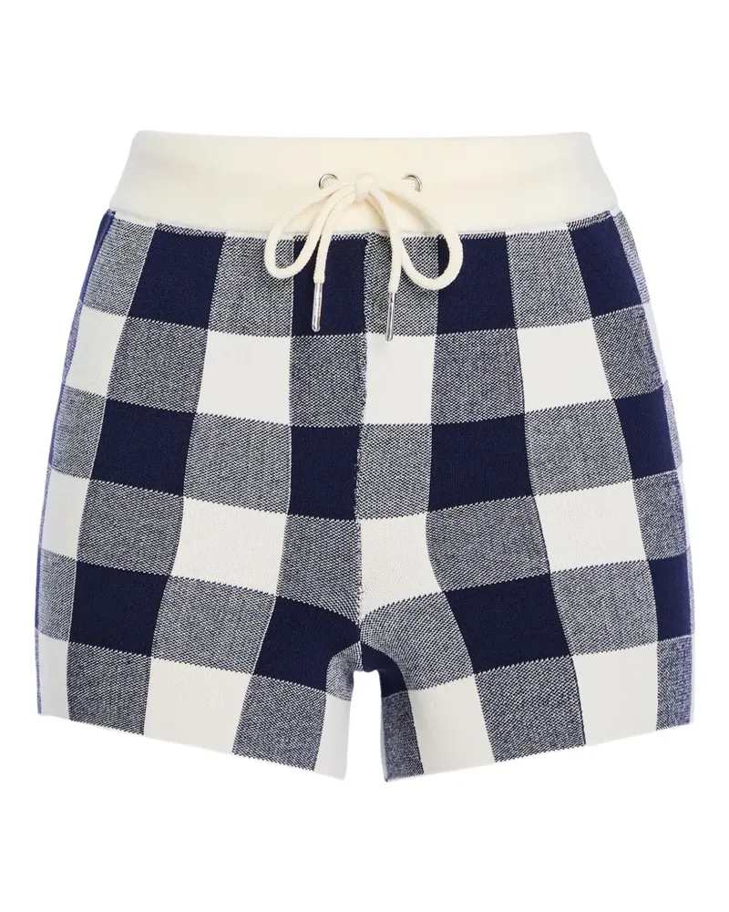 SER.O.YA Nello Shorts mit Vichy-Karo - Blau Blau