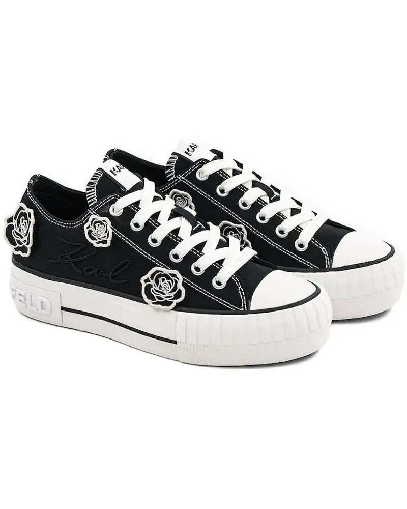 Karl Lagerfeld Sneakers mit Rosendetail - Schwarz Schwarz
