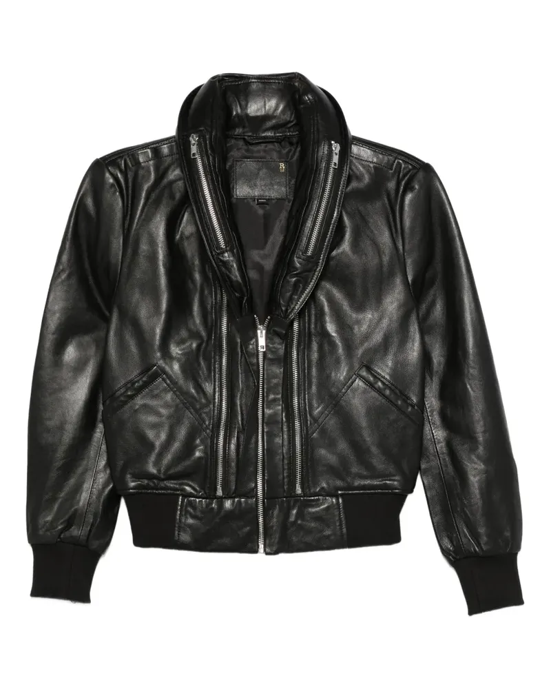 R13 Jacke mit Reißverschlüssen - Schwarz Schwarz