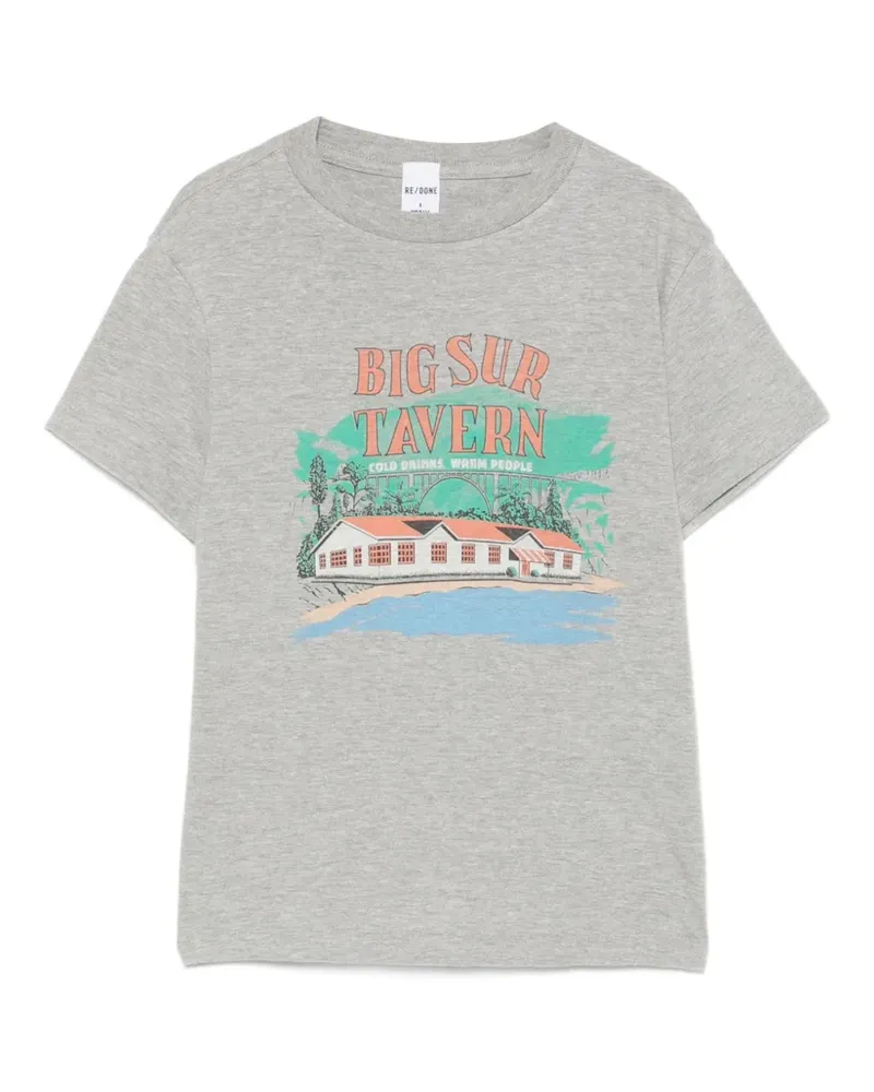 RE/DONE graphic T-shirt - Grau Grau