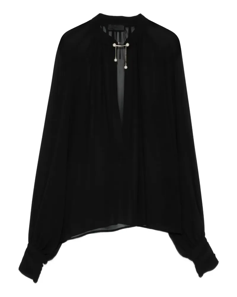 Liu Jo Verzierte Bluse - Schwarz Schwarz