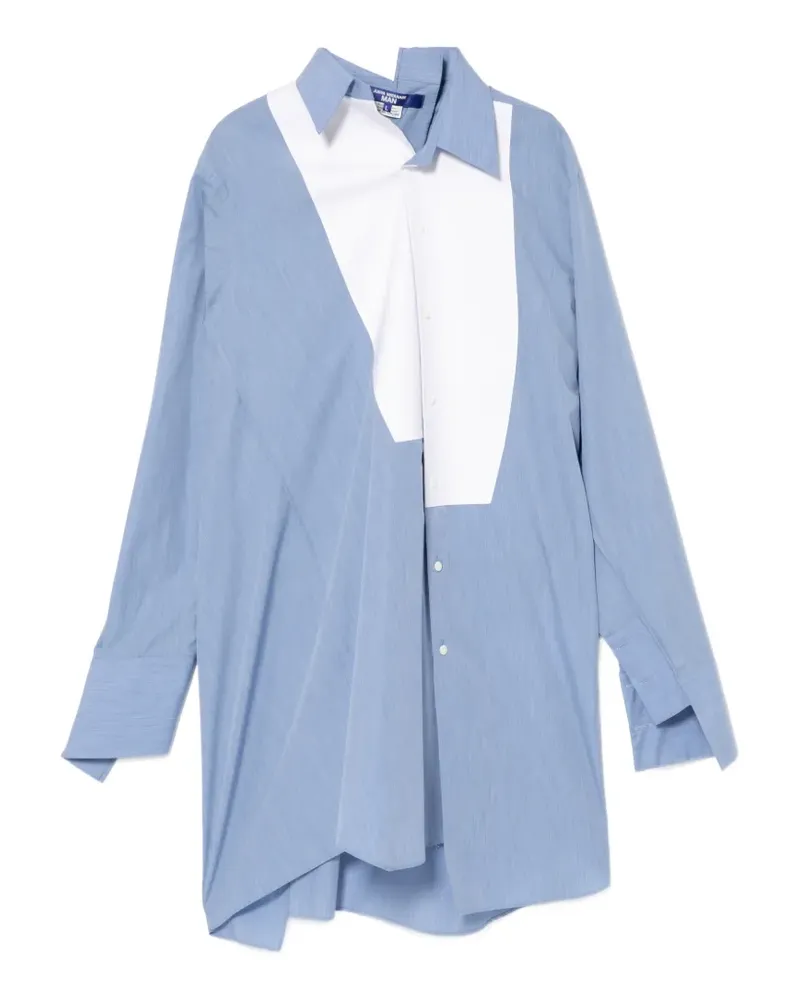 Junya Watanabe Hemd in Colour-Block-Optik - Blau Blau