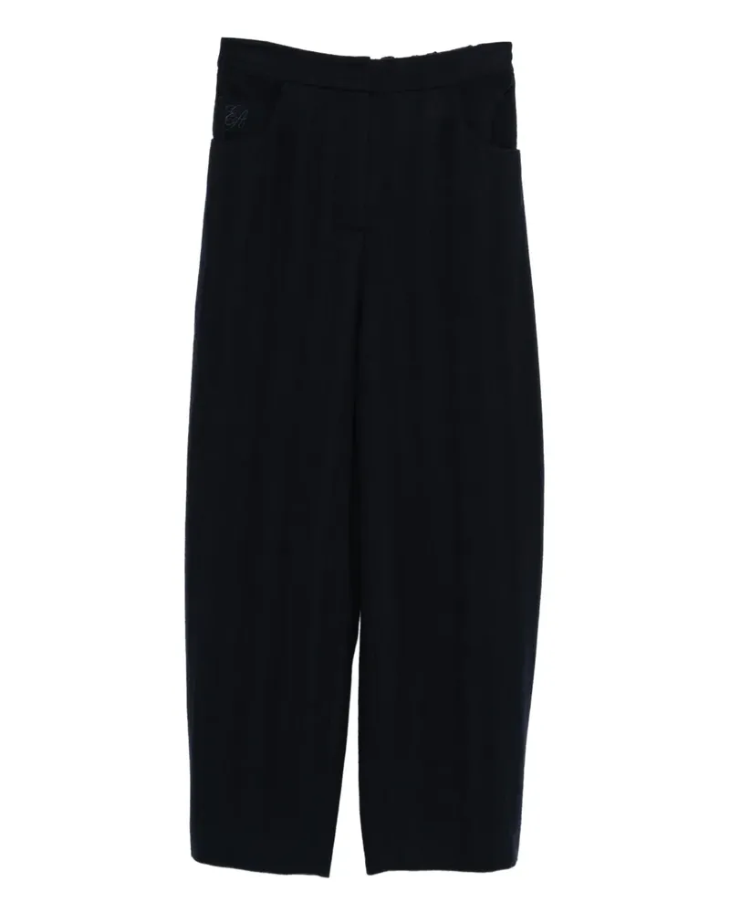 Emporio Armani Hose mit Logo-Stickerei - Blau Blau