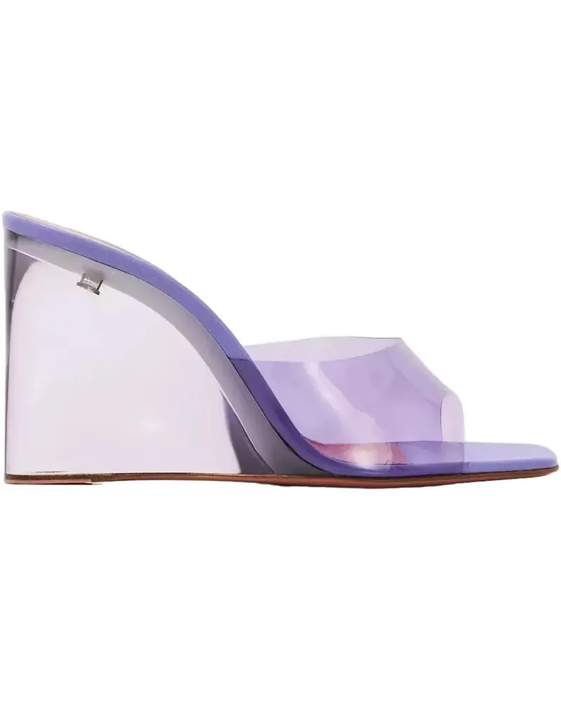 Amina Muaddi Lupita Wedge-Sandalen 95mm - Weiß Weiß