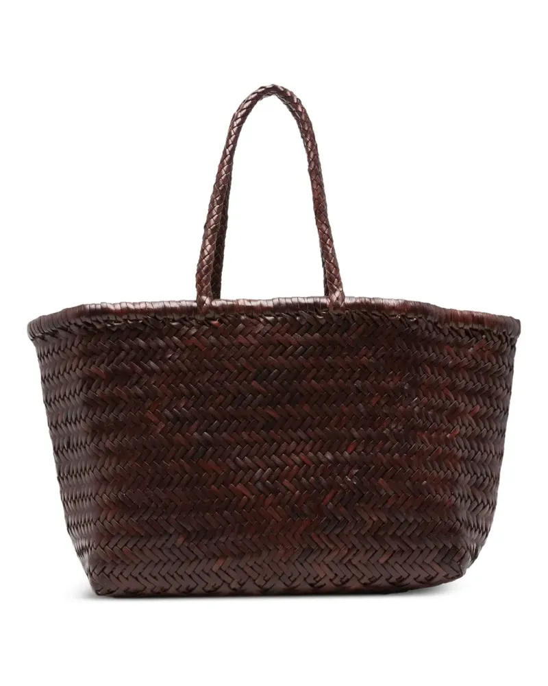 Dragon Geflochtene Schultertasche - Braun Braun