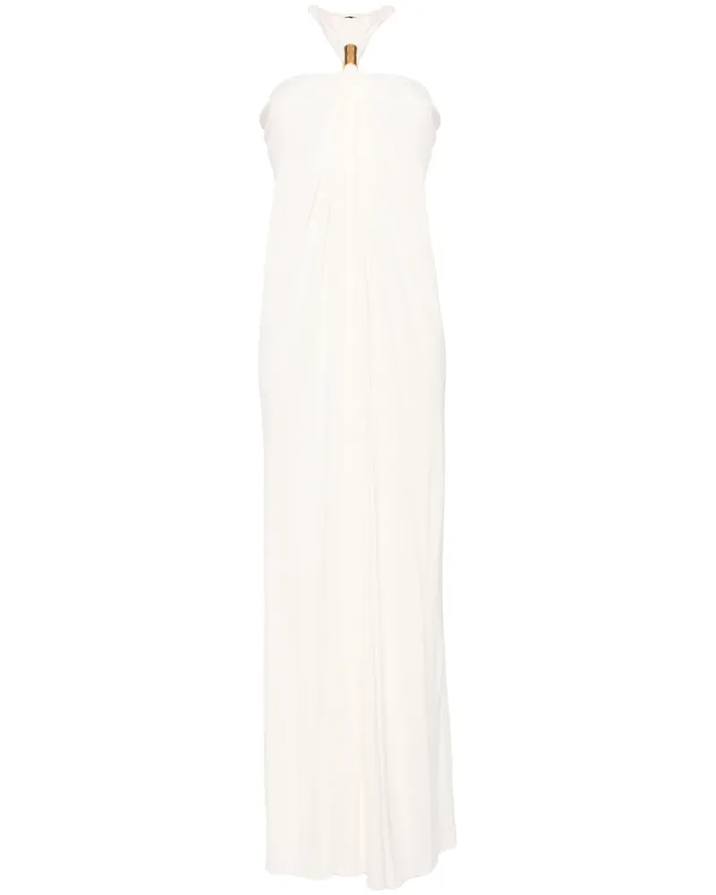 Tom Ford Neckholder-Abendkleid - Weiß Weiß