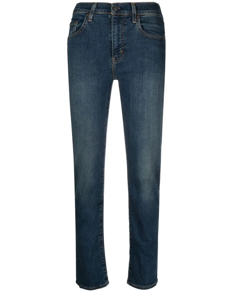 Levi's Schmale High-Rise-Jeans - Blau Blau