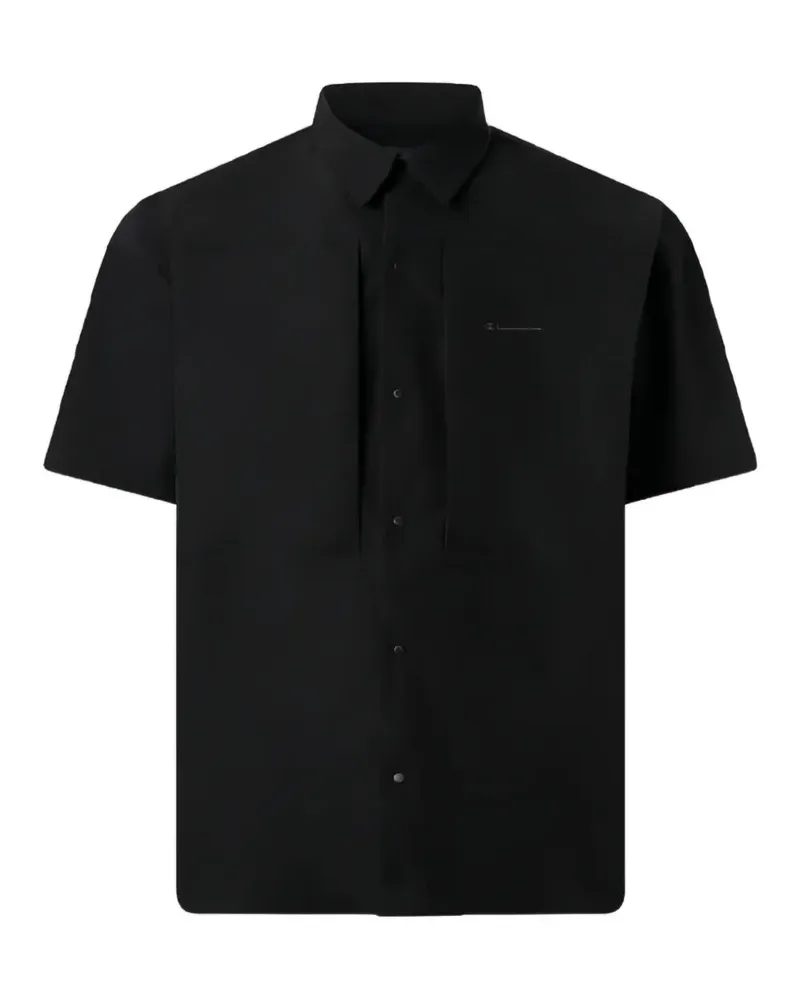 Champion short-sleeved button-up shirt - Schwarz Schwarz