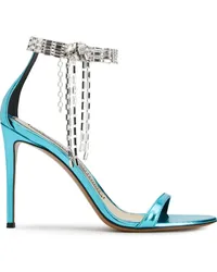 Alexandre Vauthier Sandalen mit Kristallen 105mm Blau